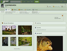 Tablet Screenshot of eyesfriedopen.deviantart.com