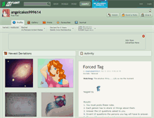 Tablet Screenshot of angelcakes999614.deviantart.com