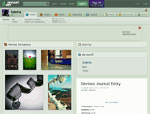 Tablet Screenshot of luteria.deviantart.com
