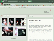 Tablet Screenshot of gyspyeyes.deviantart.com