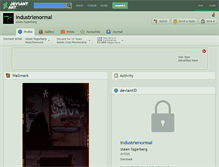 Tablet Screenshot of industrienormal.deviantart.com