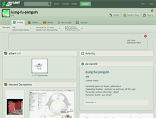 Tablet Screenshot of kung-fu-penguin.deviantart.com