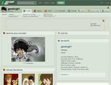 Tablet Screenshot of geeekygirl.deviantart.com
