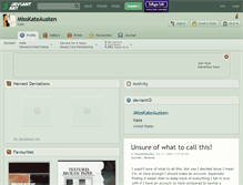 Tablet Screenshot of misskateausten.deviantart.com