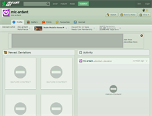 Tablet Screenshot of mic-ardant.deviantart.com