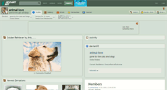 Desktop Screenshot of animal-love.deviantart.com