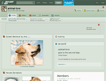 Tablet Screenshot of animal-love.deviantart.com