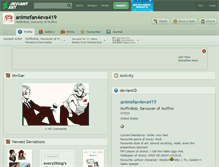 Tablet Screenshot of animefan4eva419.deviantart.com