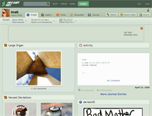 Tablet Screenshot of eoak.deviantart.com