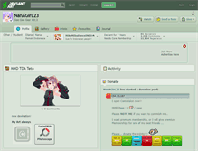 Tablet Screenshot of nanagirl23.deviantart.com