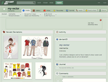 Tablet Screenshot of my-vector.deviantart.com