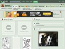 Tablet Screenshot of cascarin.deviantart.com