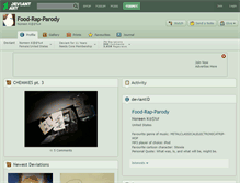Tablet Screenshot of food-rap-parody.deviantart.com