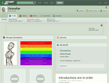Tablet Screenshot of chronofan.deviantart.com