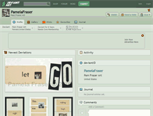 Tablet Screenshot of pamelafraser.deviantart.com