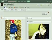 Tablet Screenshot of janerrockssocks07.deviantart.com