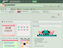 Tablet Screenshot of kawaiiozziithah.deviantart.com