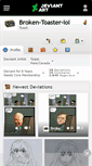 Mobile Screenshot of broken-toaster-lol.deviantart.com