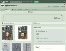 Tablet Screenshot of broken-toaster-lol.deviantart.com