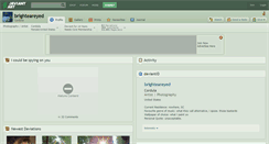 Desktop Screenshot of brighteareyed.deviantart.com