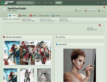Tablet Screenshot of darksilverstudio.deviantart.com