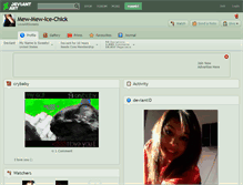 Tablet Screenshot of mew-mew-ice-chick.deviantart.com