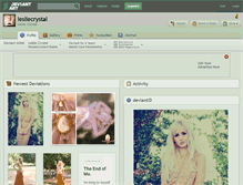 Tablet Screenshot of lesliecrystal.deviantart.com