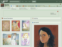 Tablet Screenshot of myuria.deviantart.com