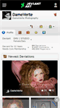 Mobile Screenshot of dameverte.deviantart.com