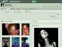Tablet Screenshot of dameverte.deviantart.com