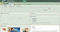 Desktop Screenshot of happirobot.deviantart.com