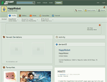 Tablet Screenshot of happirobot.deviantart.com
