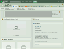 Tablet Screenshot of geekfeet.deviantart.com