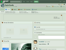 Tablet Screenshot of elasticpoodle.deviantart.com