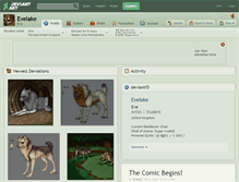 Tablet Screenshot of evelake.deviantart.com