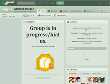 Tablet Screenshot of classified-power.deviantart.com