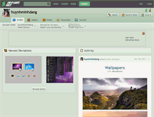 Tablet Screenshot of huynhminhdang.deviantart.com