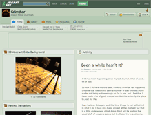 Tablet Screenshot of grimthor.deviantart.com