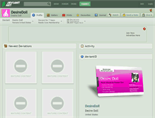 Tablet Screenshot of desiredoll.deviantart.com