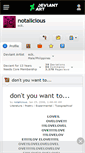 Mobile Screenshot of notalicious.deviantart.com