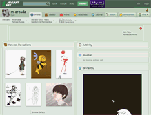 Tablet Screenshot of m-oreada.deviantart.com