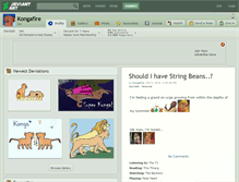 Tablet Screenshot of kongafire.deviantart.com