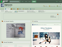 Tablet Screenshot of nightaurora.deviantart.com