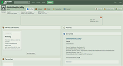 Desktop Screenshot of diminishedlucidity.deviantart.com
