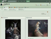 Tablet Screenshot of kungfoowiz.deviantart.com