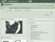 Tablet Screenshot of chrisboe4ever.deviantart.com
