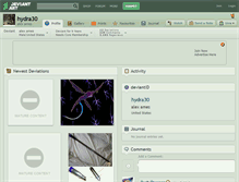 Tablet Screenshot of hydra30.deviantart.com