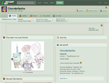 Tablet Screenshot of chowderfanfox.deviantart.com