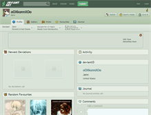 Tablet Screenshot of ooxkonnxoo.deviantart.com