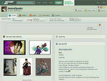 Tablet Screenshot of moonaspooks.deviantart.com